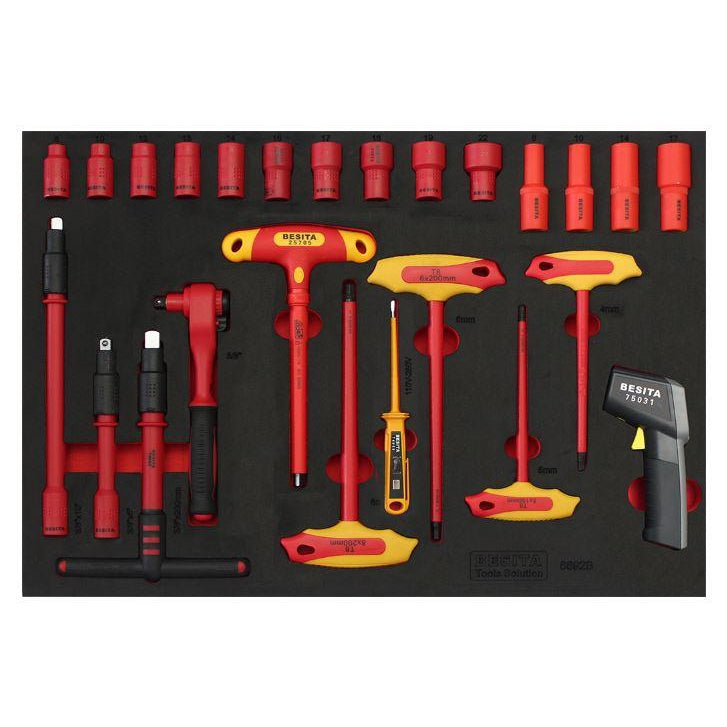 BESITA 6692B 25 PCS 10MM INSULATED SOCKET & T-TYPE WRENCH TOOL SET-Canada Auto Solutions