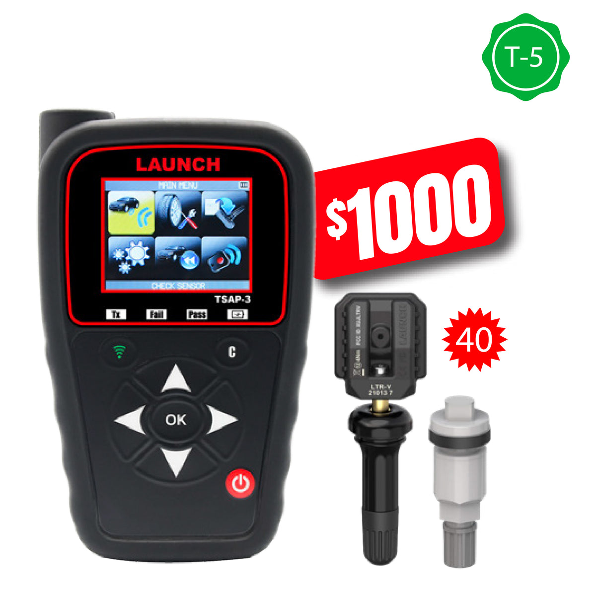 LAUNCH T5 TPMS COMBO TSAP3 + 40 SENSORS FREE (Q2-3 2026) – Canada Auto ...