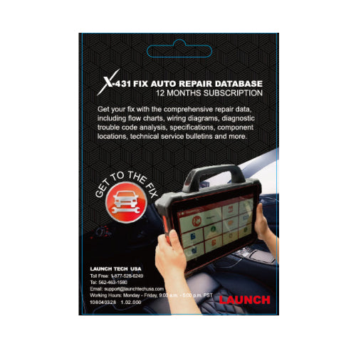 LAUNCH X-431 FIX AUTO Repair and Diagnostic Database – Canada Auto ...